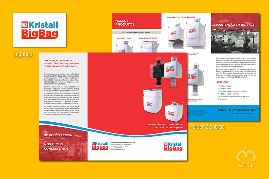 Projeto Kristall Big-Bag - Web Design - Logo Folder